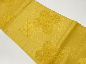 違い鷹羽に流水模様織出し袋帯